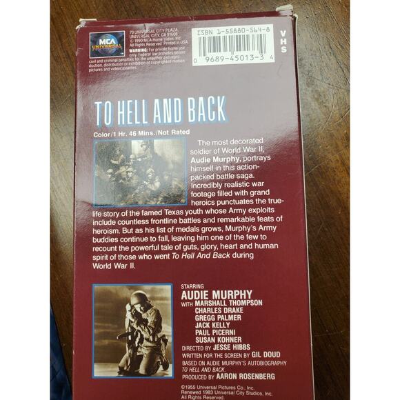 Bundle of "The Longest Day" and "To Hell And Back" VHS Tapes - Picture 5 of 9